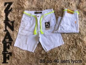 Short em brim masculino