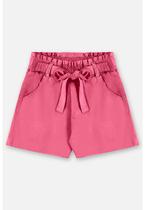 Short em Sarja Infantil com Cinto Up Baby