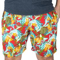 Short Estampado Tactel Elastano Extra Grande Plus Size floral Short Estampado Tactel Elastano Extra Grande Plus Size floral