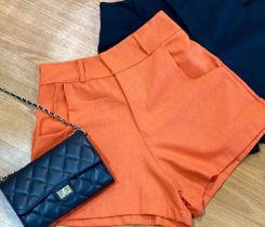 Short feminina alfaiataria tamanho 38 ao 40 na cor laranja Short feminina alfaiataria tamanho 38 ao 40 na cor laranja