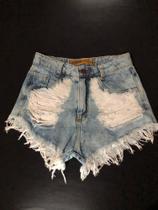 Short feminino adulto cor jeans tamanho 38 Short feminino adulto cor jeans tamanho 38