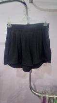 Short Feminino Adulto na Cor Preto Tecido Duna