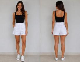 Short Feminino Alfaitaria Basico Short Feminino Alfaitaria Basico