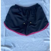 short feminino atletico tactel corrida camihada ponteiras removiveis