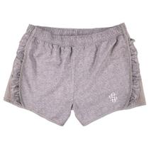 Short feminino bermuda moletom na cor cinza no tamanho 36 Short feminino bermuda moletom na cor cinza no tamanho 36