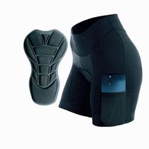 short almofadado para bike feminino