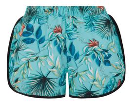 Short Feminino Corrida Sport Duplo Trifil Estampado Floral