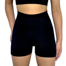 Short Feminino Curto Justo Cós Cintura Alta Liso Suplex Pp ao Plus Size