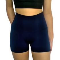 Short Feminino Curto Justo Cós Cintura Alta Liso Suplex Pp ao Plus Size