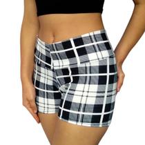 Short Feminino Curto Justo Cós Estampas Sortidas Suplex Pp ao Plus Size