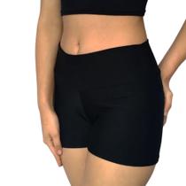 Short Feminino Curto Justo Cós Liso Suplex Pp ao Plus Size