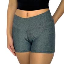 Short Feminino Curto Justo Cós Liso Suplex Pp ao Plus Size