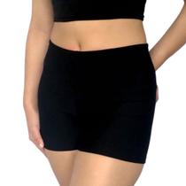 Short Feminino Curto Justo Elástico Liso Suplex Pp ao Plus Size