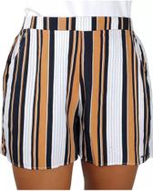 Short feminino elian listrado