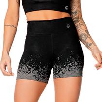 Short Feminino Energy Print Preto Massam Fitness