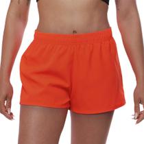 Short Feminino Esportivo Treino Academia Shorts Laranja Neon