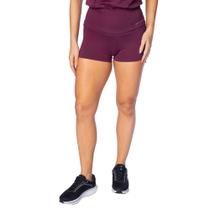 Short Feminino Estilo do Corpo Microfibra Bordô