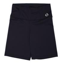 Short Feminino Estilo do Corpo Plus Size Ciclista Preto