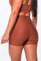 Short Feminino Extra Power Marrom Cacau Fitness