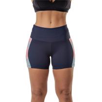 Short Feminino Fitness Fit Para Academia Corrida Dança Modelo Estampado Com Proteção UV50+