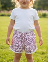 Short Feminino Infantil Cotton Oncinha Nº 1 Ao 3