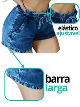 Short Feminino Jeans Blogueira Curto