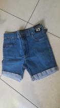 Short feminino jeans liso