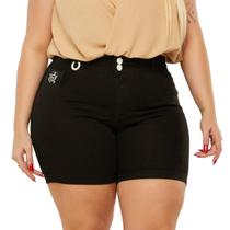 Short feminino jeans plus size Nati