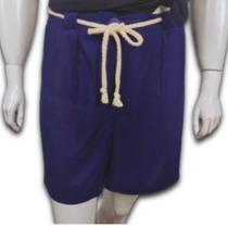 Short Feminino Linho Alfaiataria Forrado Botão e Zíper na Frente Plus Size Short Feminino Linho Alfaiataria Forrado Botão e Zíper na Frente Plus Size