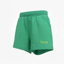 Short Feminino Malha Bumerang - Torcida Brasil Tamanho:G1Cor:Verde Short Feminino Malha Bumerang - Torcida Brasil Tamanho:G1Cor:Verde