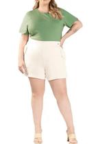 Short Feminino Marialícia - Confeccionado em Tecido Moletom