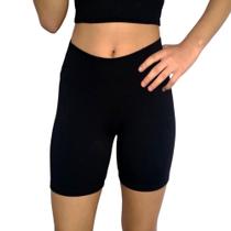 Short Feminino Meia Coxa Justo Praia Cós Liso Suplex Pp ao Plus Size