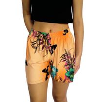 Short Feminino Meia Coxa Soltinho Elástico Estampas Sortidas Viscolycra Pp ao Plus Size Short Feminino Meia Coxa Soltinho Elástico Estampas Sortidas Viscolycra Pp ao Plus Size