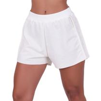 Short Feminino Moletinho Cós Alto Tendência - c12 MAYA