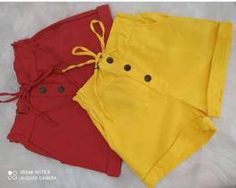 Short feminino pano