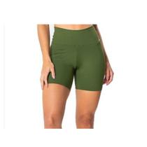 Short Feminino Plus Size Cintura Alta em Suplex Poliéster