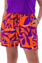 Short Feminino Plus Size Estampado Secret Glam - Rovitex