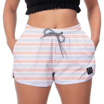 Short Feminino Praia Soltinho Cintura Elastica Estilo Casual Confortável Moda Verão Seca Rápido