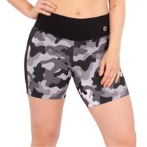 Short Feminino Preto Camuflado