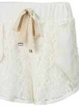 Short Feminino Renda Com Lapelas OPEN FEMININO