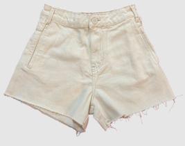 Short feminino sarja barra a fio hering hcb9nmcsn off white - tam.34 Short feminino sarja barra a fio hering hcb9nmcsn off white - tam.34