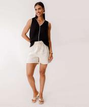 Short Feminino Sarja Clochard Cintura Alta Marisa-27000 Short Feminino Sarja Clochard Cintura Alta Marisa-27000