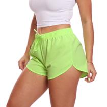 Short Feminino Shortinho Tactel Moda Praia Piscina Verão Adulto