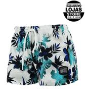 Short Feminino Stretch Elástico Paint Flowers