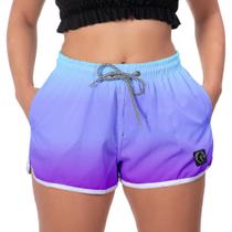 Short Feminino Tactel Elástico Conforto Soltinho Saída Praia Academia Casual