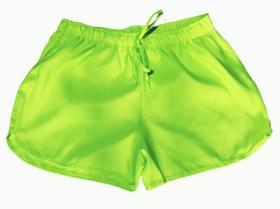 Short Feminino Tactel Liso Blogueirinha Verão Praia