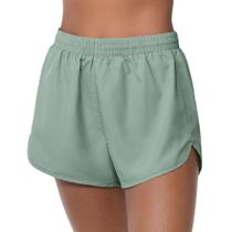 Short Fitness com Short Interno Verde Grigio Short Fitness com Short Interno Verde Grigio