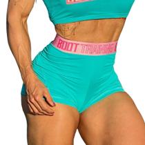 Short Fitness Elastic Treino Feminino Academia Boot Training