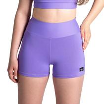 Short Fitness Feminino Lavanda Suplex Poliamida