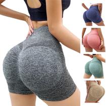 Short Fitness Levanta Bumbum Sem Costura Cintura Alta Sports